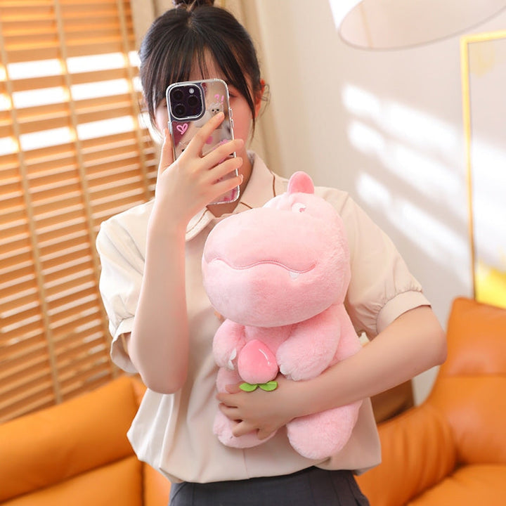 Skanto | Kawaii Rosa Grønn Fluffy Dinosaur Plushies