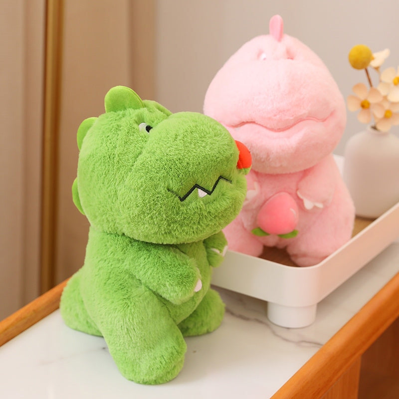 Skanto | Kawaii Rosa Grønn Fluffy Dinosaur Plushies