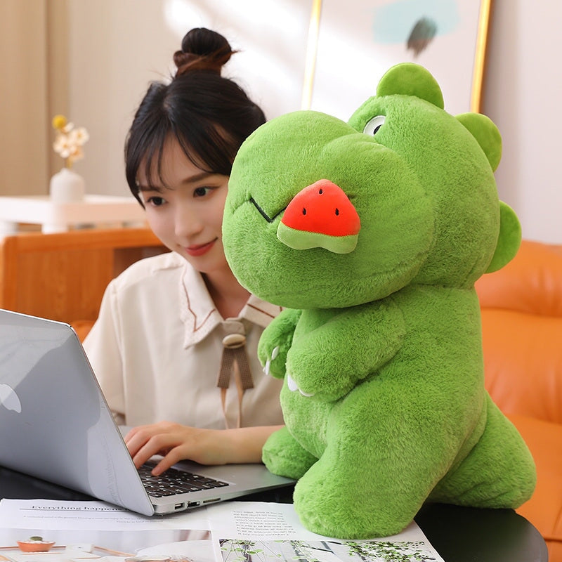 Skanto | Kawaii Rosa Grønn Fluffy Dinosaur Plushies
