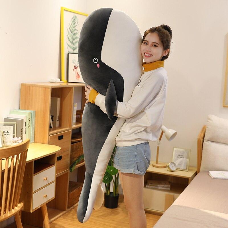 Skanto | Blå Gigant Kawaii Hval Plushie