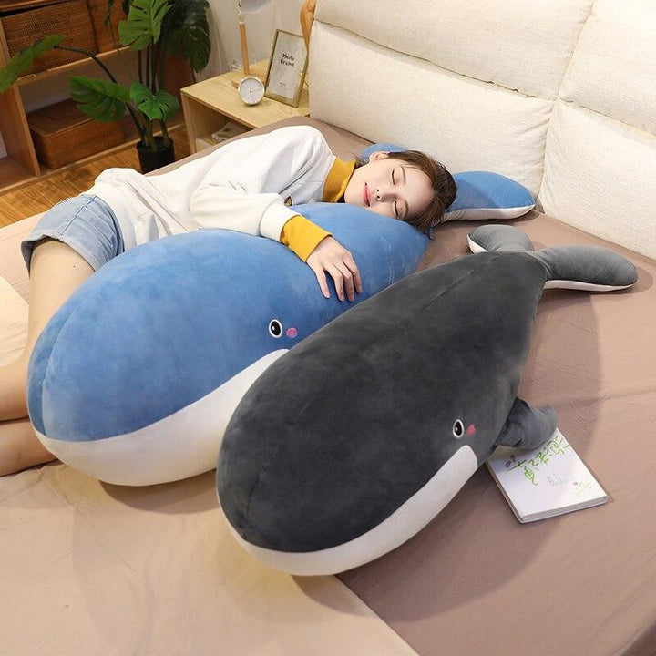 Skanto | Blå Gigant Kawaii Hval Plushie