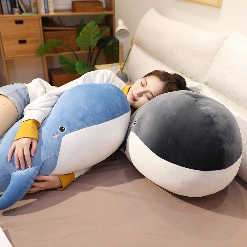 Skanto | Blå Gigant Kawaii Hval Plushie