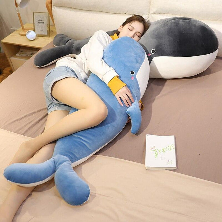 Skanto | Blå Gigant Kawaii Hval Plushie