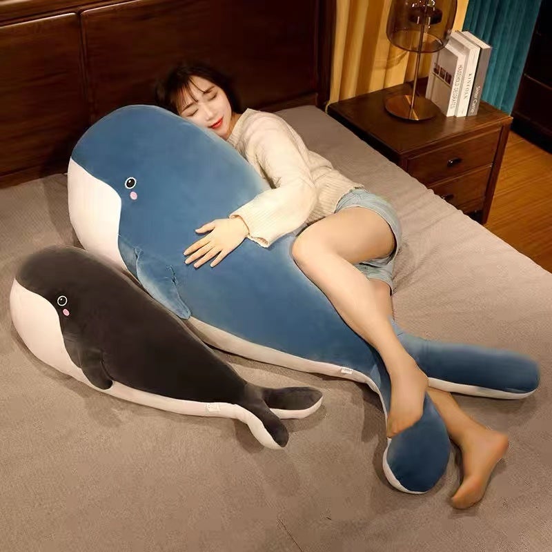 Skanto | Blå Gigant Kawaii Hval Plushie