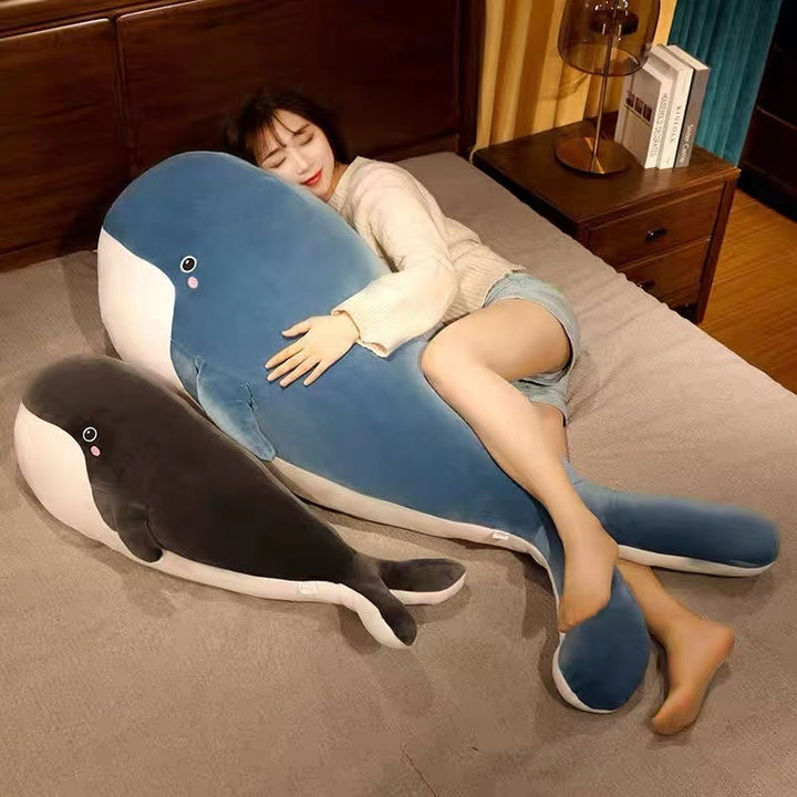 Skanto | Blå Gigant Kawaii Hval Plushie