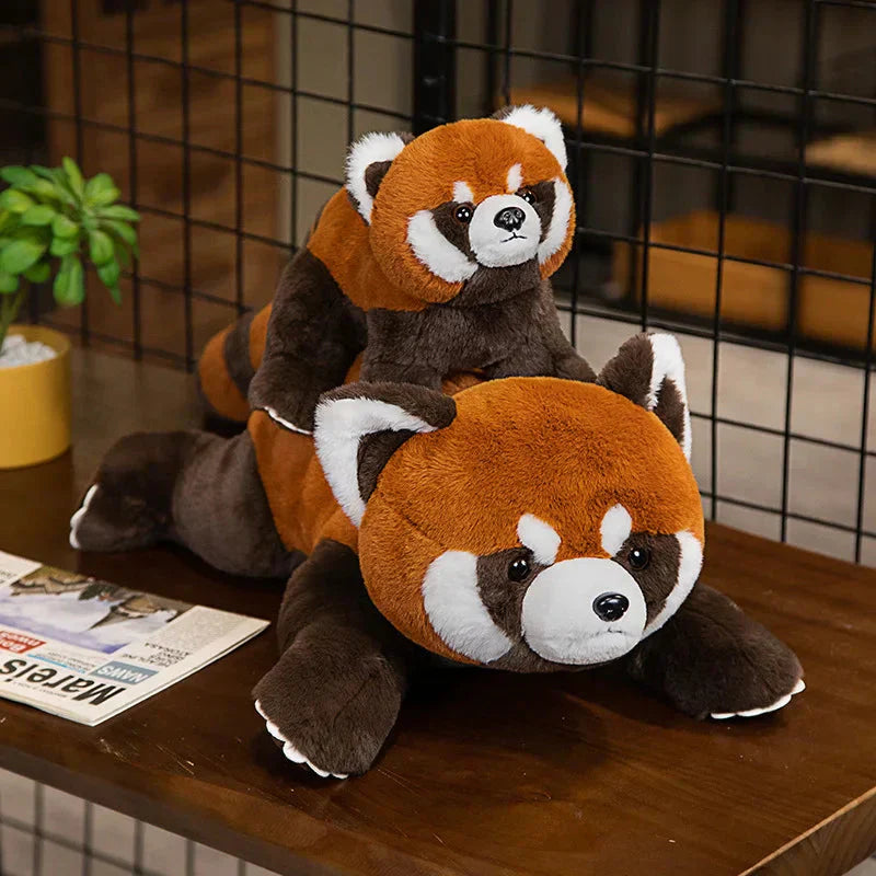 Skanto | Løgnhals Fluffy Rød Panda Livaktig Kosedyr