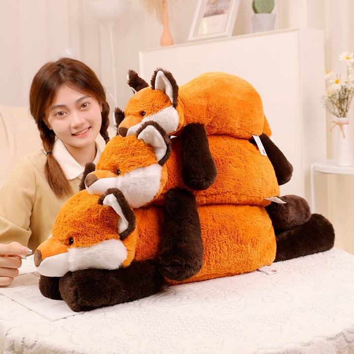 Skanto | Laying Sloth og Fox Raccoon Krokodille Plushie Venner