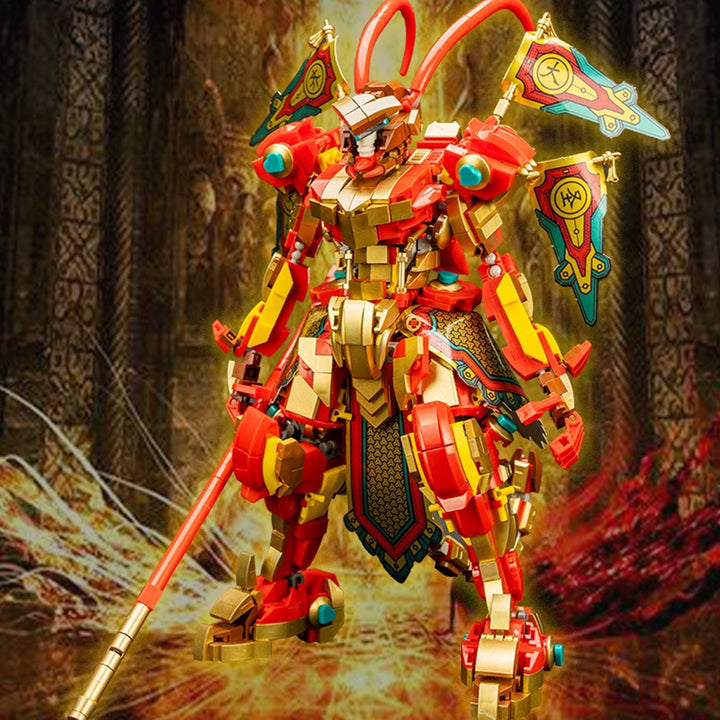 Skanto | Legendarisk Mecha Kongelig Ape Konge Wukong Byggesett