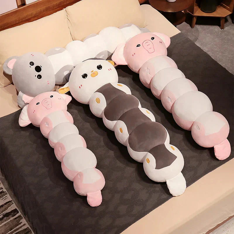 Skanto | Lang Caterpillar Katt Koala Elefant Plushie Samling