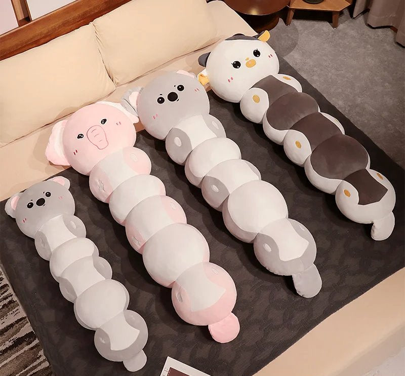 Skanto | Lang Caterpillar Katt Koala Elefant Plushie Samling