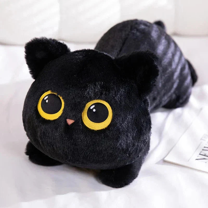Skanto | Lang Giant Svart Grå Lompete Katt Plushies