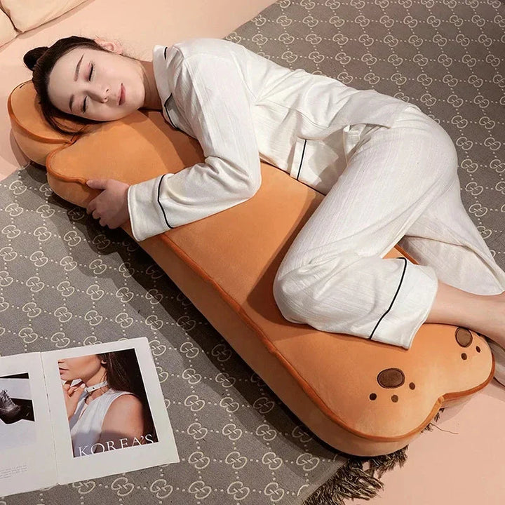 Skanto | Lang Kawaii Katt Bjørn Brød Plüsjdukker