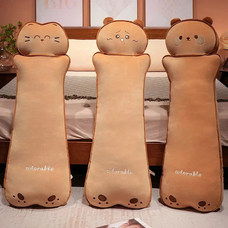 Skanto | Lang Kawaii Katt Bjørn Brød Plüsjdukker