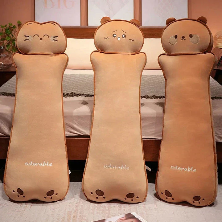 Skanto | Lang Kawaii Katt Bjørn Brød Plüsjdukker