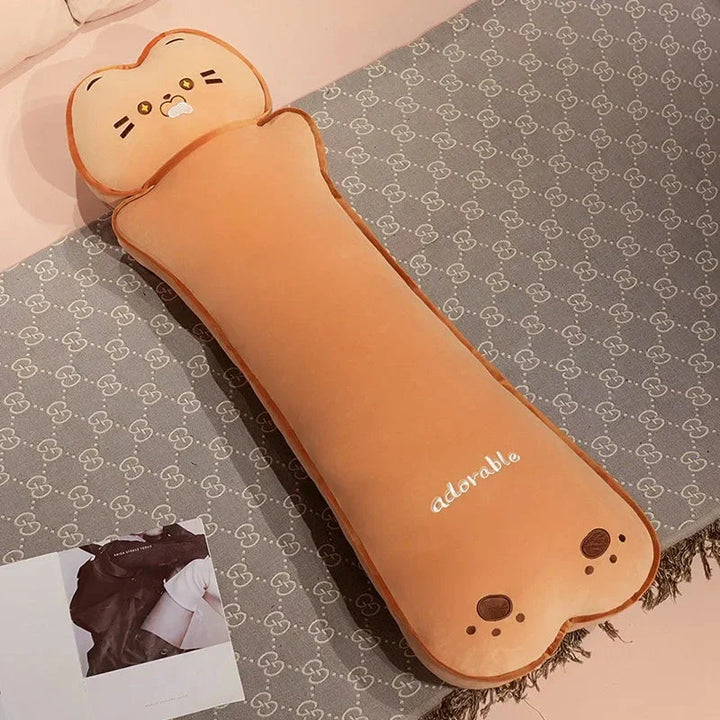 Skanto | Lang Kawaii Katt Bjørn Brød Plüsjdukker