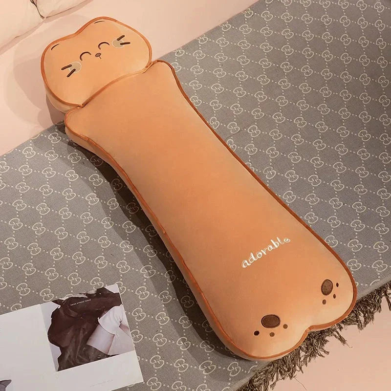 Skanto | Lang Kawaii Katt Bjørn Brød Plüsjdukker