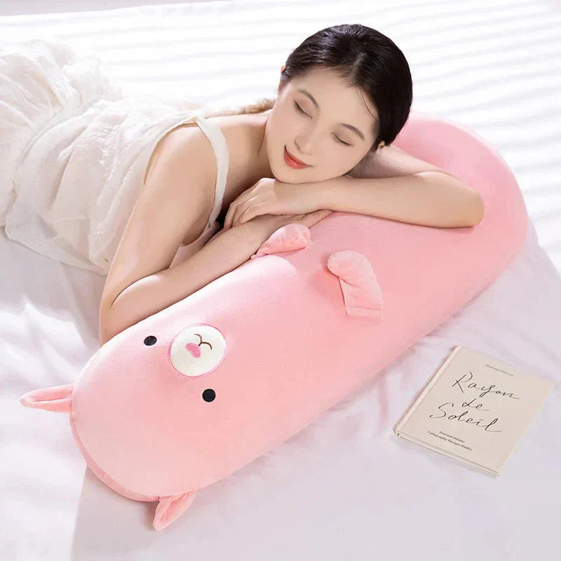 Skanto | Lang Snuggle Buddies Capybara Alpaca Gris Plushie