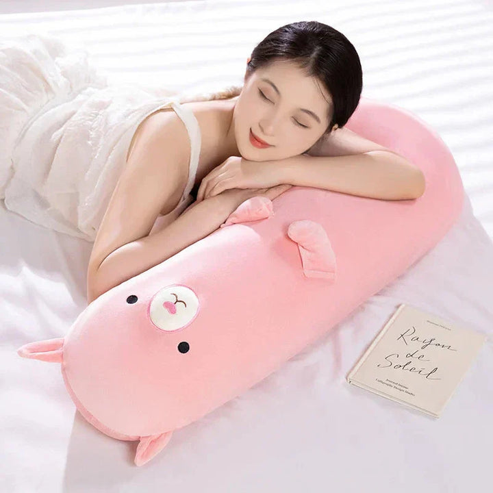 Skanto | Lang Snuggle Buddies Capybara Alpaca Gris Plushie
