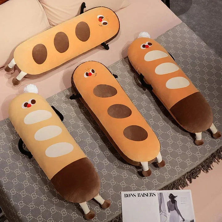 Skanto | Lang Snuggly Funny Baguette Brød Plushies