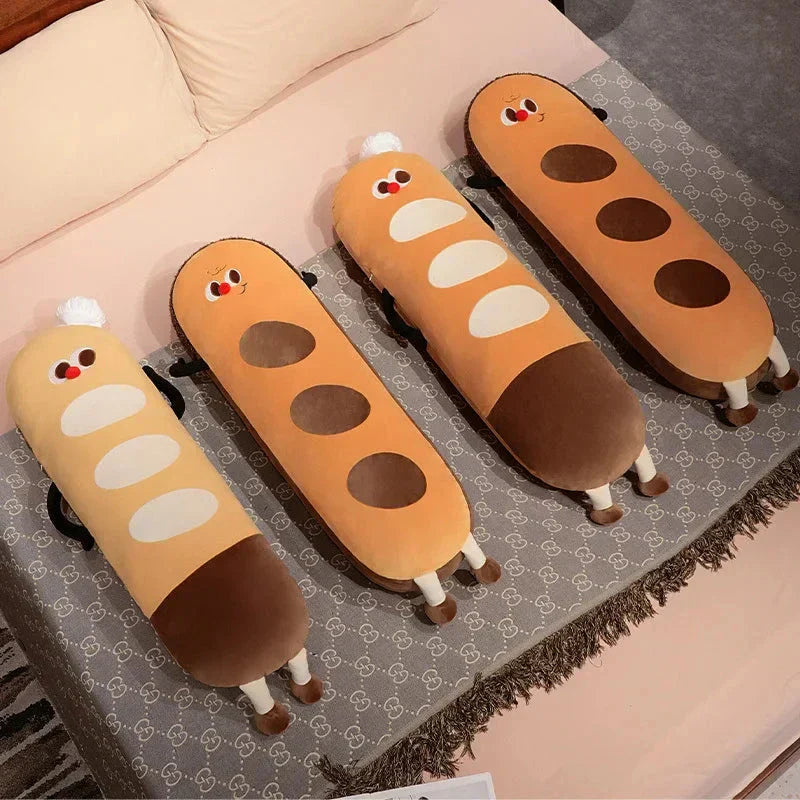 Skanto | Lang Snuggly Funny Baguette Brød Plushies