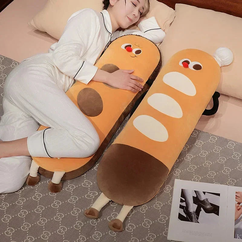 Skanto | Lang Snuggly Funny Baguette Brød Plushies
