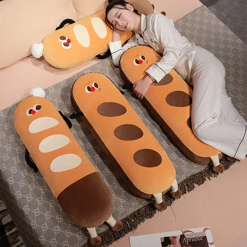 Skanto | Lang Snuggly Funny Baguette Brød Plushies