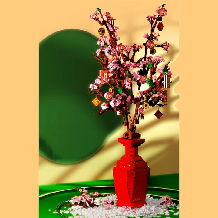 Skanto | Lucky Peach Blossom Vase Mikro Byggesteiner