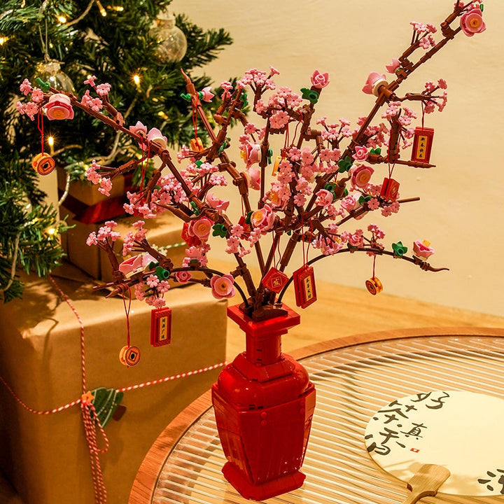 Skanto | Lucky Peach Blossom Vase Mikro Byggesteiner