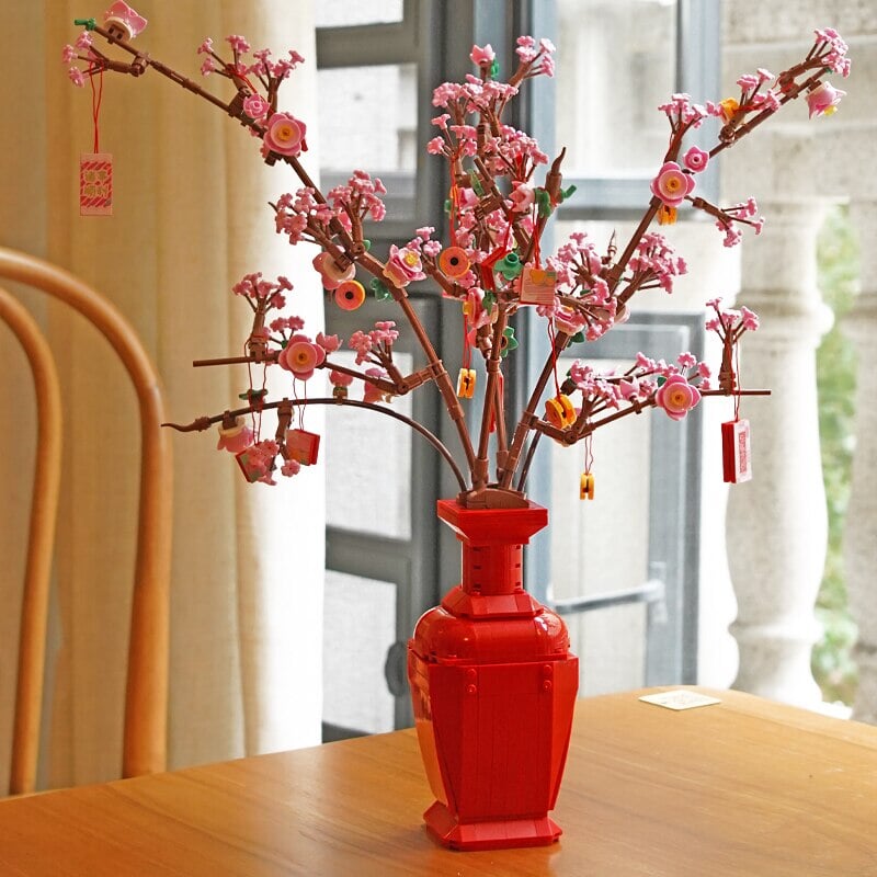 Skanto | Lucky Peach Blossom Vase Mikro Byggesteiner