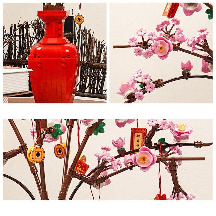 Skanto | Lucky Peach Blossom Vase Mikro Byggesteiner