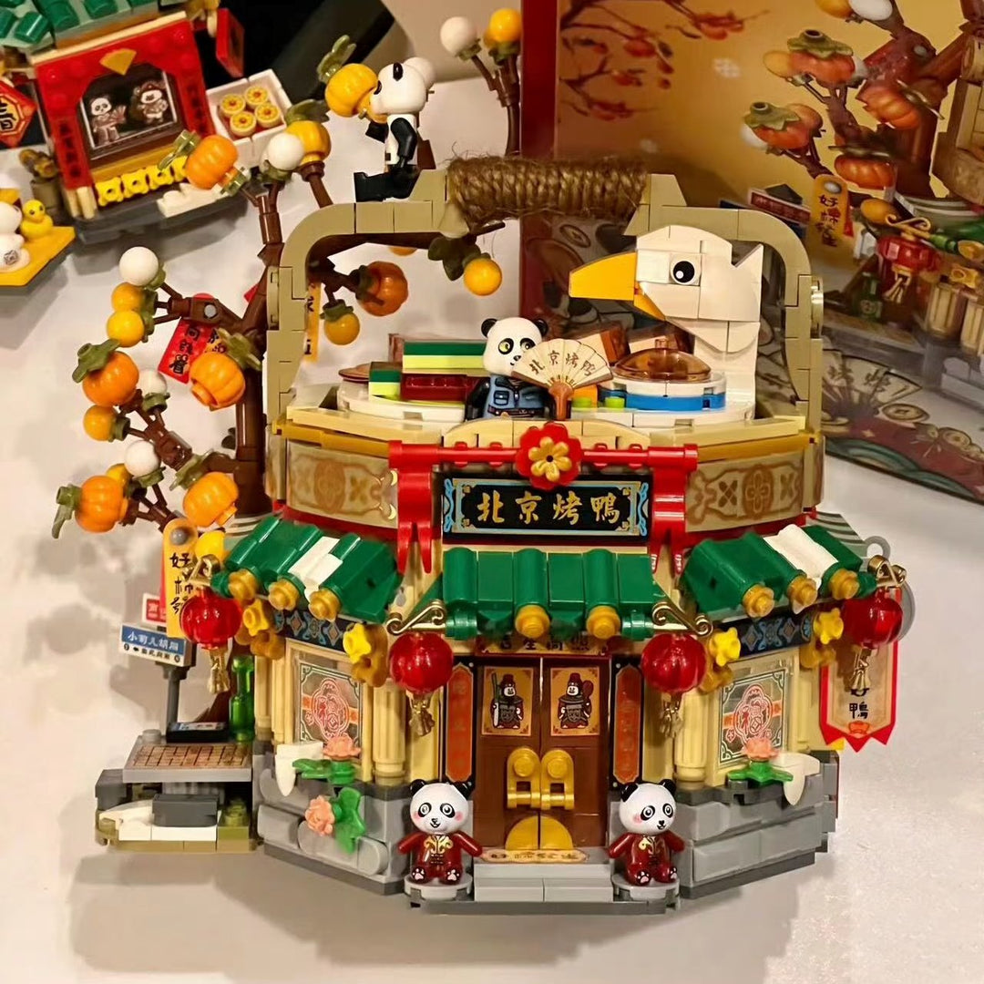 Skanto | Mei Mei Panda Peking Duck Restaurant Mikro Byggesteiner Med Lys