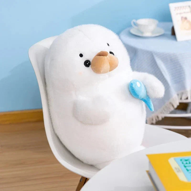Skanto | Mochi Seal Plushie med Fisk
