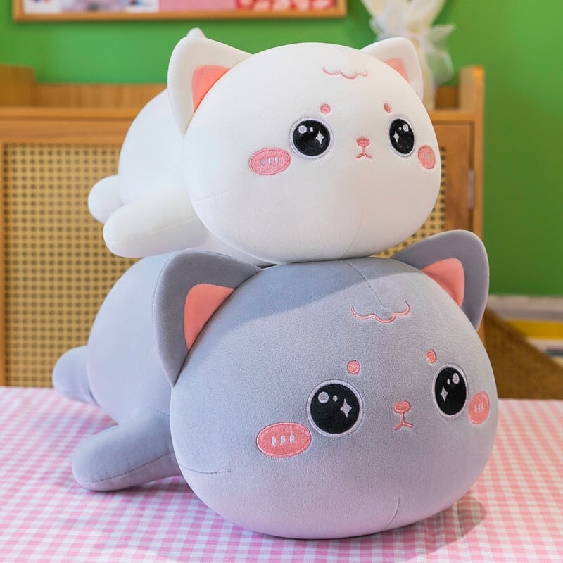 Skanto | Momo & Nala de Kawaii Liggende Katt Plussleker