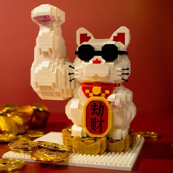 Skanto | Muskel Lucky Cat & Kimono Outfit Nano Byggeklosser