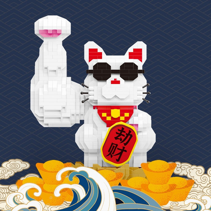 Skanto | Muskel Lucky Cat & Kimono Outfit Nano Byggeklosser