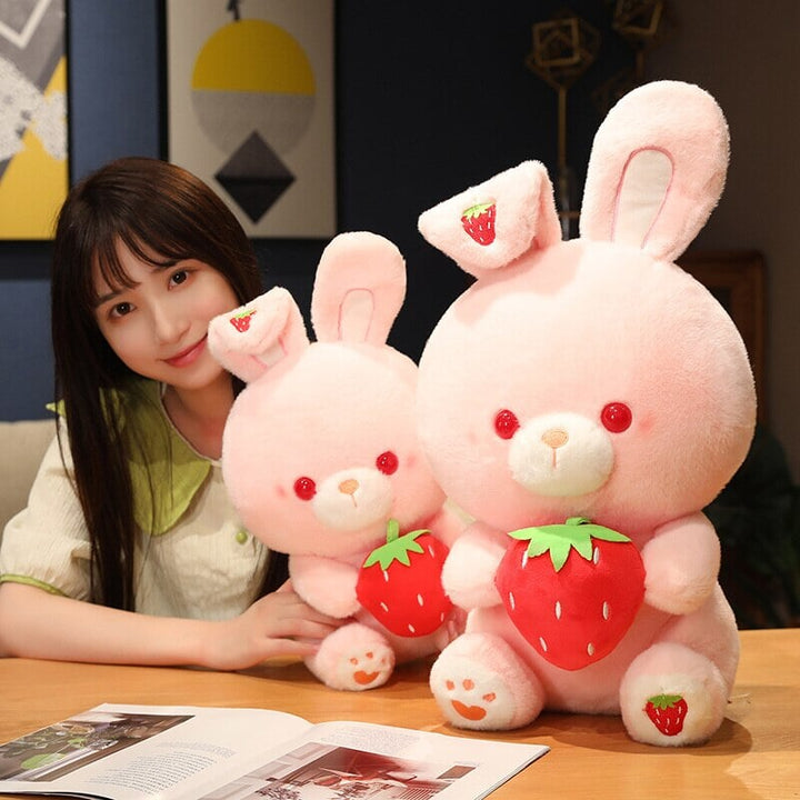 Skanto | Rosa Jordbær Kanin Plush