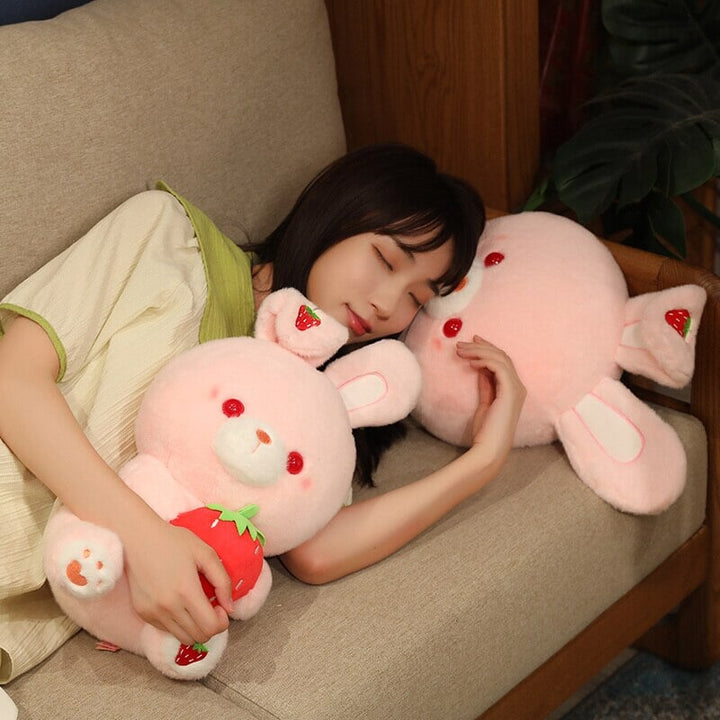 Skanto | Rosa Jordbær Kanin Plush