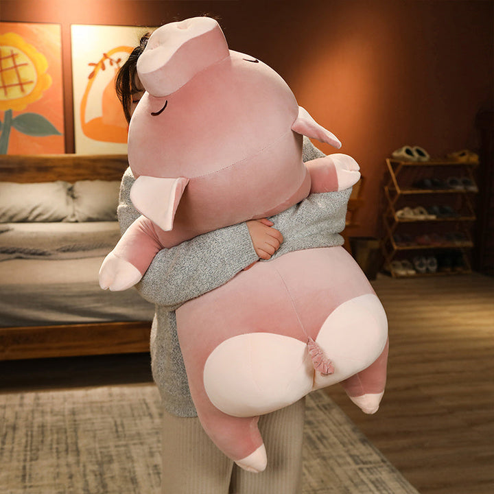 Skanto | Poppy rosa Jumbo-grå kosedyr