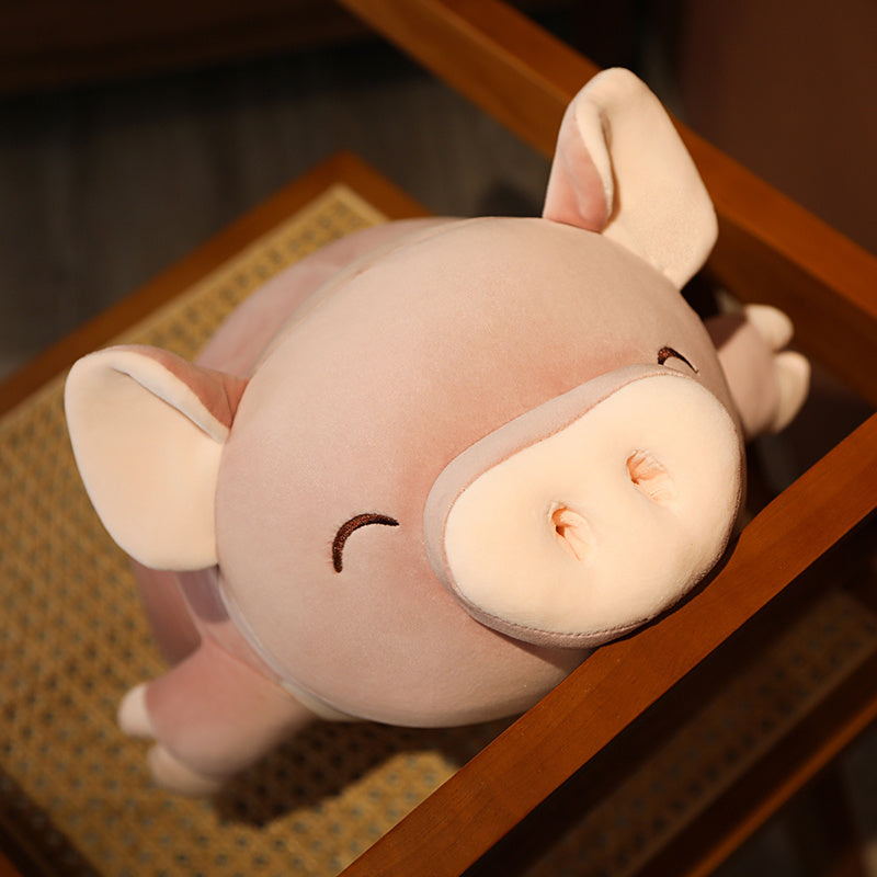 Skanto | Poppy rosa Jumbo-grå kosedyr