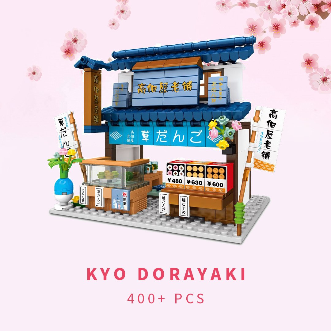 Skanto | Shirakawa-go Dori Street Japanske Butikker Byggesett - Begrenset Lager