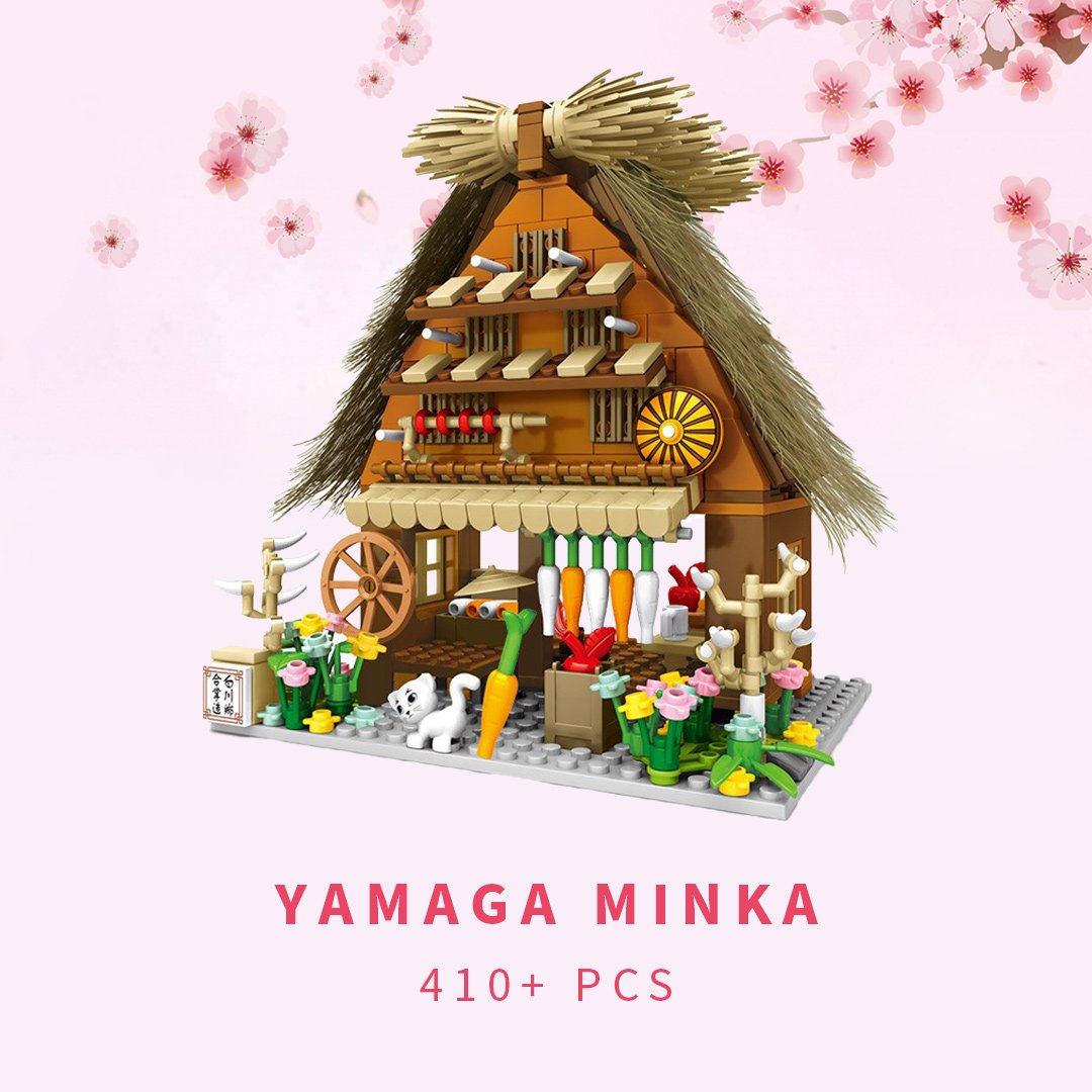 Skanto | Shirakawa-go Dori Street Japanske Butikker Byggesett - Begrenset Lager
