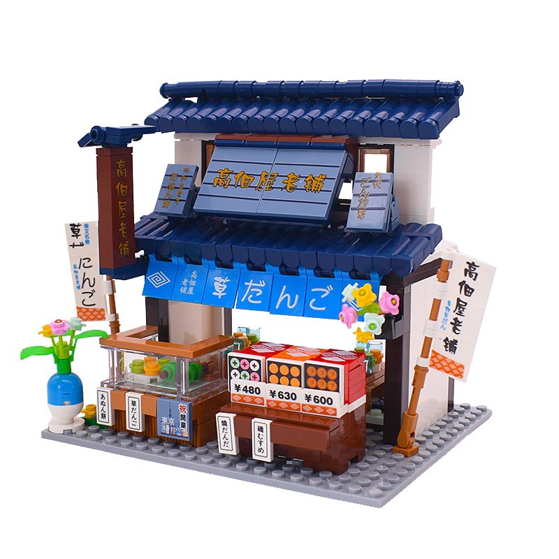 Skanto | Shirakawa-go Dori Street Japanske Butikker Byggesett - Begrenset Lager
