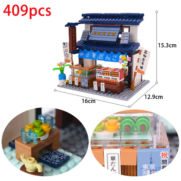 Skanto | Shirakawa-go Dori Street Japanske Butikker Byggesett - Begrenset Lager