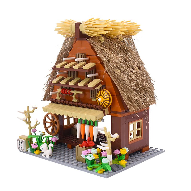 Skanto | Shirakawa-go Dori Street Japanske Butikker Byggesett - Begrenset Lager