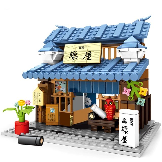 Skanto | Shirakawa-go Dori Street Japanske Butikker Byggesett - Begrenset Lager
