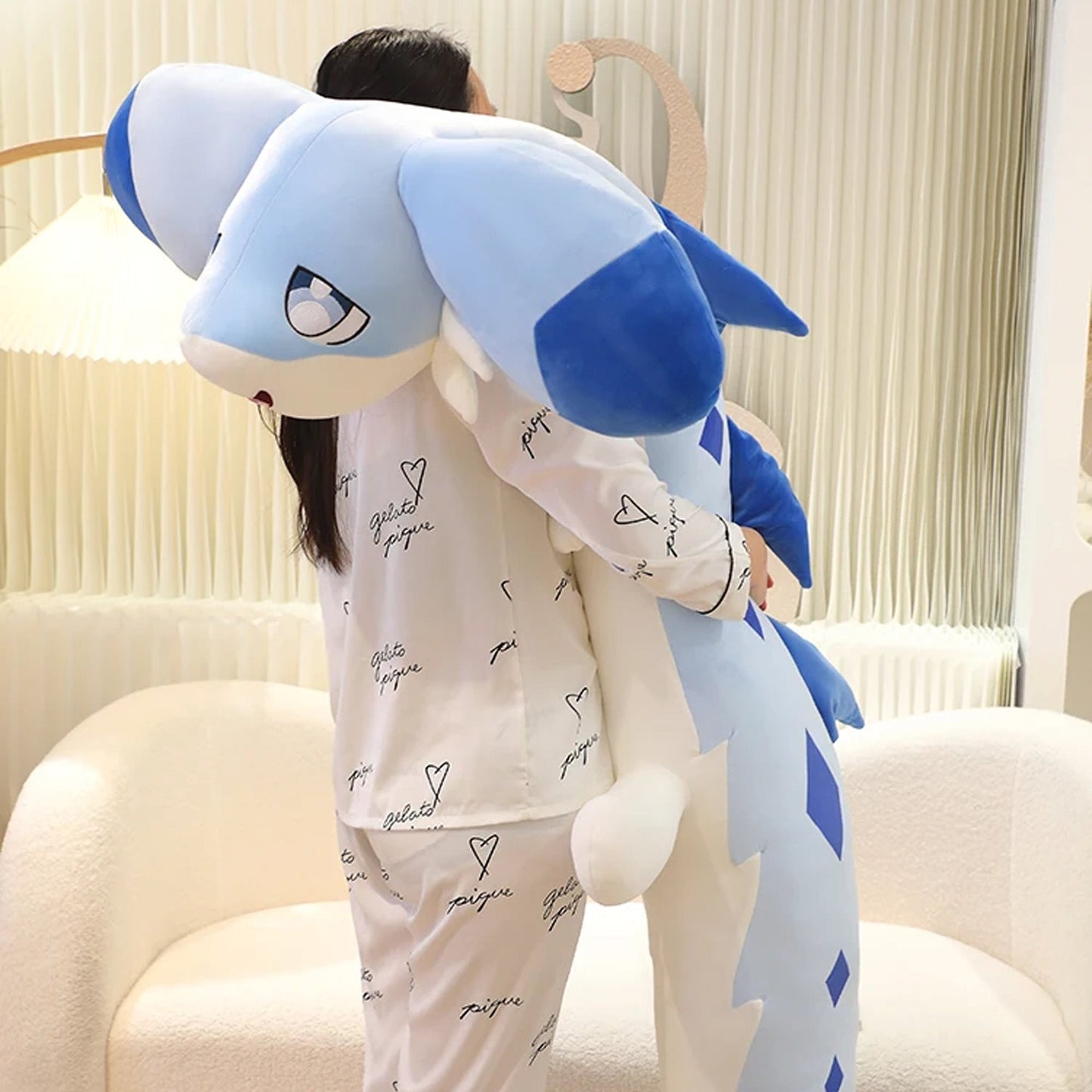 Norvo | Sofi the Long Kawaii Baby Blue Hybrid Drage Plushie