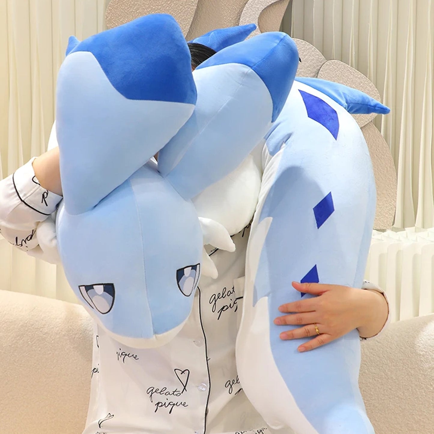 Norvo | Sofi the Long Kawaii Baby Blue Hybrid Drage Plushie