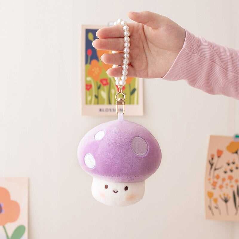 Skanto | Squishy Mushroom Friends Plysj Nøkkelringer