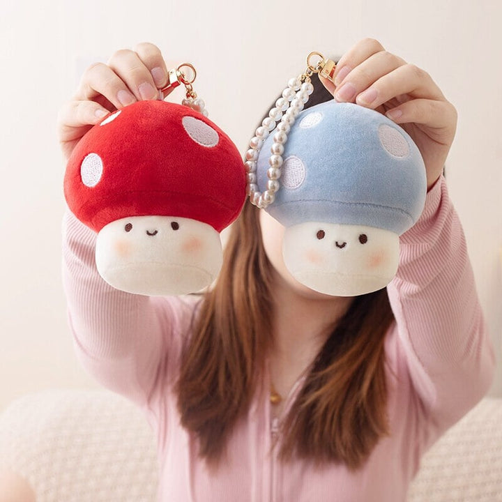 Skanto | Squishy Mushroom Friends Plysj Nøkkelringer