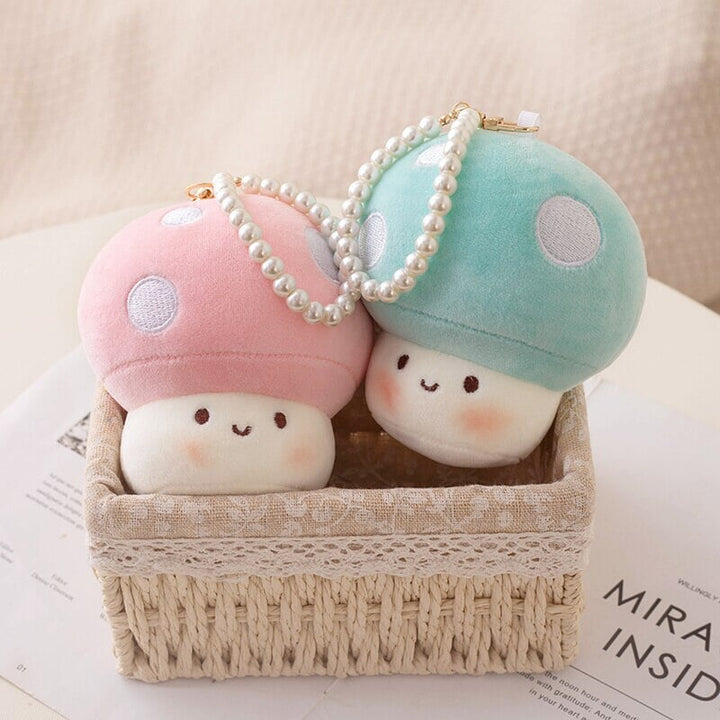 Skanto | Squishy Mushroom Friends Plysj Nøkkelringer